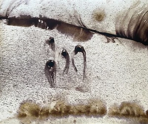 Tonito Original Painting.The Tempest.Mysterious people.Otherworldly figures - Picture 1 of 4