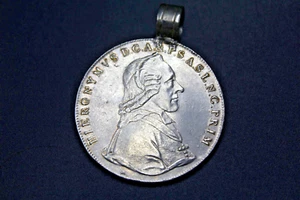 Salzburg Taler 1801 Hieronymus Graf Colloredo 1772-1803 Charivari Tracht Silber - Bild 1 von 2