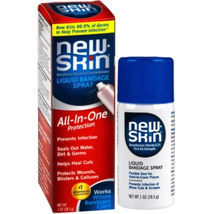 NEW-SKIN Liquid Bandage Spray for Cuts and Minor Scrapes, 1 Ounce, Free Shipping - Picture 1 of 7