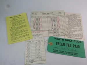 Colección efímera de golf de campos de puntuación de Gales y West Country años 70/80 - Imagen 1 de 3
