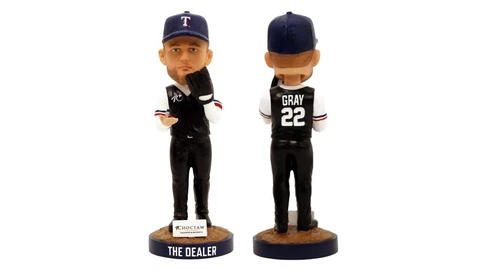 Texas Rangers Jon Gray “The Dealer “ Bobblehead  8/5 Brand New In Box Cover