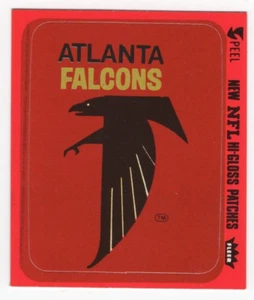 1977 Fleer NFL Team Action Atlanta Falcons Logo Hi-Gloss Patch - Free Shipping - Picture 1 of 1