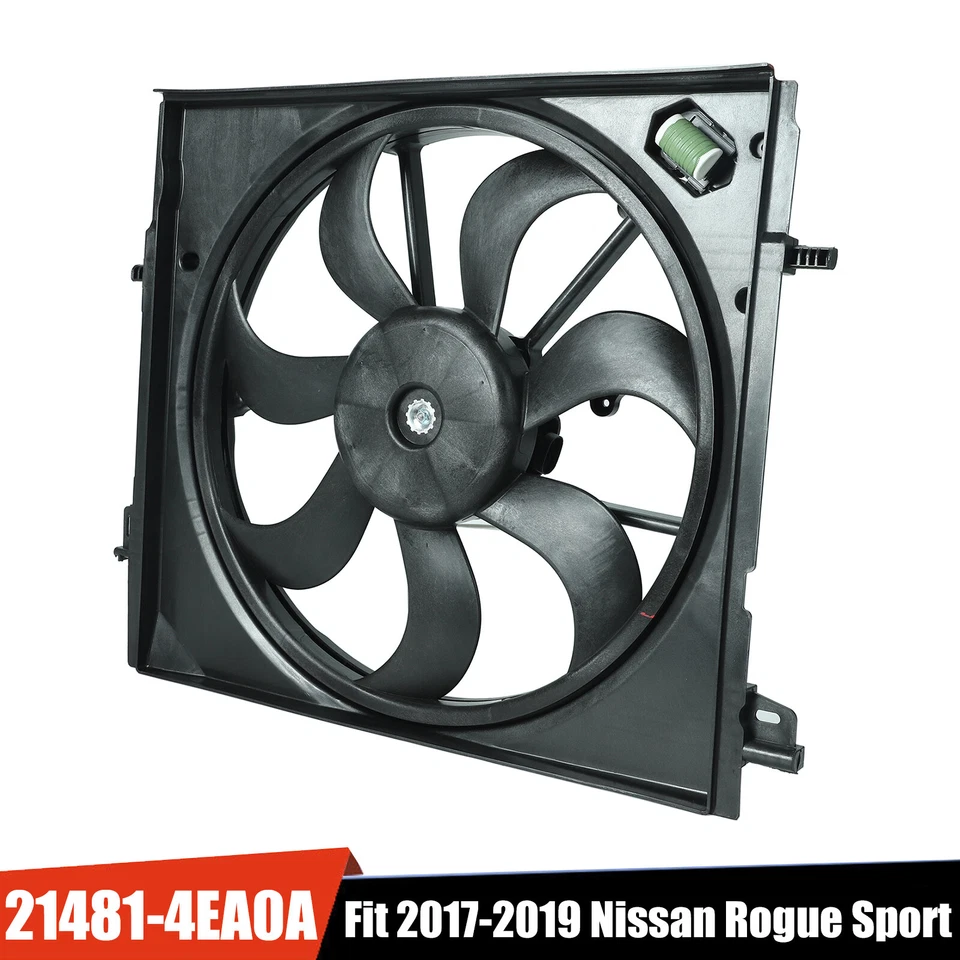 AC Radiator Cooling Fan Assembly 214816MA0A For 2017-2022 Nissan Rogue Sport Foto 1 de 4