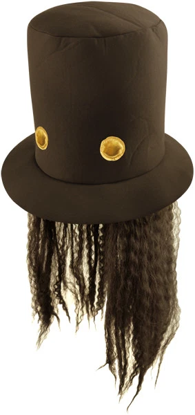 Slash Hat Rock Star Guitar Man 80s Hat  - Slash guitar rock star 80s fancy dress - Immagine 1 di 1