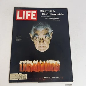 VTG Life Magazine March 15 1968 - Boris Karloff at 20 Celebrates Friend Birthday - Imagen 1 de 7