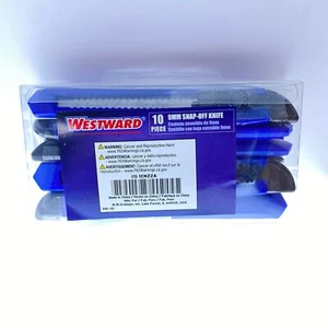 Westward 10 Piece 9mm Snap Off Knife 1CNZZA Lot of 6 Boxes 60 Total - Picture 1 of 6