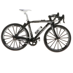 Miniature Simulation Handmade Alloy Bicycle Model Desktop Ornament Black - Picture 1 of 12