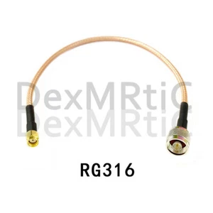 RP SMA male plug to N type male pigtail cable adapter RG316 15cm for wifi router - Picture 1 of 4