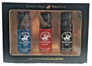 NEW - BEVERLY HILLS POLO CLUB - MEN'S FRAGRANCE - BLUE - BLAZE - SEXY - 3 PIECE - Picture 1 of 2