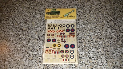 SET KIT DECALS ESCI N.37 AEREI  1:72 DE HAVILLAND-BOULTON NEW SIGILLATO SEALED - Immagine 1 di 2