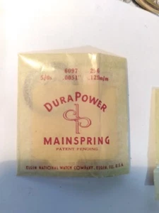 Elgin Watch 5/0 Size Mainspring - Watch Part No. 6097  b2#180 - Picture 1 of 1