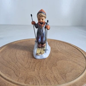 Vtg Goebel Hummel Figurine #59 Skier Metal Poles 5.25" West Germany 1972-79 - Picture 1 of 7
