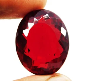 83,30 ct natürlicher brasilianischer roter Topas ovaler Schliff zertifizierter loser Edelstein - Bild 1 von 6