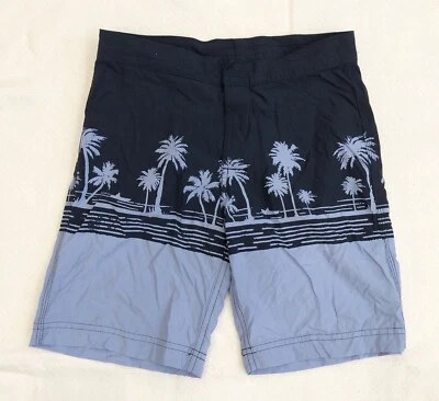 Camiones de natación Brooks Brothers para niños tonos azules con palmeras talla 8 usados en excelente estado Foto 1 de 4