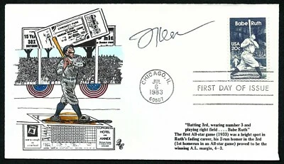 USA, SCOTT # 2046, WITH SIGNATURE RIVERDALE QUEENSBURY FDC COVER OF BABE RUTH - Image 1 of 2