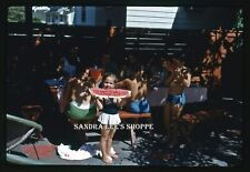 1968 Slide Lot of 4 People Picnic Watermelon By The Pool Party New Jersey #1798