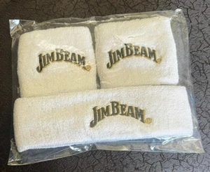 JIM BEAM HEAD WRIST BAND SET Headband Promo Vintage Official Licensed NEW SEALED - Picture 1 of 7