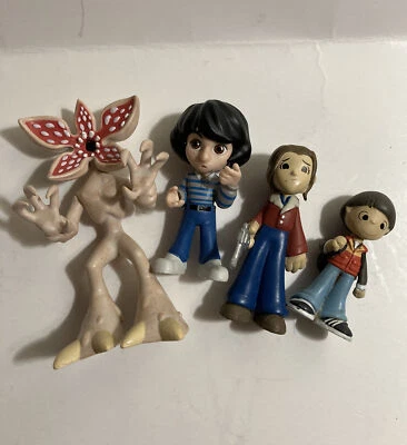 Funko Stranger Things Collectible Lot Action Figures Mike, El, Will, Monster - Image 1 of 4