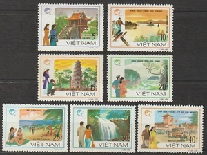 Francobolli Vietnam 1988 set completo Tourism Scott # 1841-1847 nuovi di zecca - Foto 1 di 1