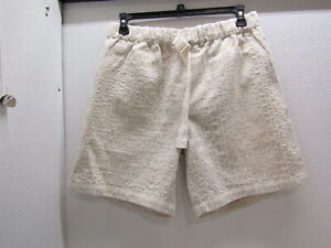 Kith Mens Slub Boucle Mason Textured Shorts Size L Canvas Natural