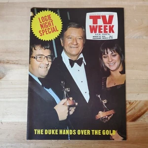 VTG television - "Australian TV Week" 3/22/1975 Logie Night Special, The Duke... - Picture 1 of 13