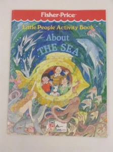 Fisher Price Little People Activity Book About the Sea Coloring Vintage 1989 - Picture 1 of 3