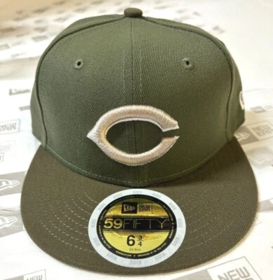 Cincinnati Reds NE Youth AC Alt2 2017 sombrero ajustado ~ caqui tostado/verde Foto 1 de 4