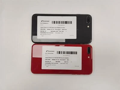 Lote de 2 Apple iPhone 8+ A1864 64GB Rojo Gris espacial Desbloqueado *Leer** Foto 1 de 4