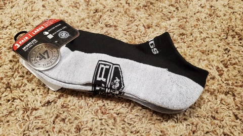 NHL Los Angeles LA Kings '47 Brand Mesh Vented Low-Cut Socks, Unisex Size L Cover