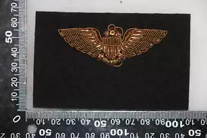 CUERPO DE MARINES DE LA MARINA DE LOS ESTADOS UNIDOS ETIQUETA DE PILOTO CHAQUETA DE VUELO TRAJE ALAMBRE DE LINGOTES - Imagen 1 de 2