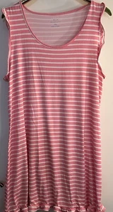 Draper James Ruffle Hem Jersey Womans XXL Shift Nightgown Sleeveless pink - Picture 1 of 5