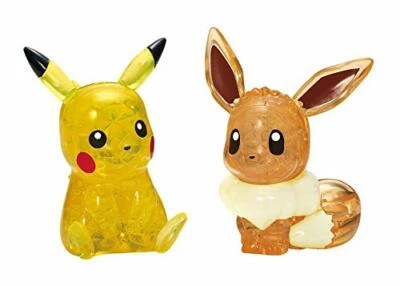 Rompecabezas de cristal Beverly 3D Pikachu y Eevee - 48 piezas Foto 1 de 4