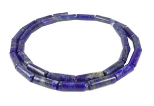😏 Lapislázuli Rodillos Tubos 13x4mm Cuentas Cadena para Pulsera, Cadena y Más 😉 - Imagen 1 de 2