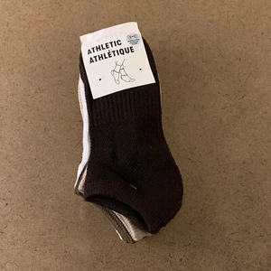LA Express Women's One Size Brown Tones 5 Pack No Shoe Athletic Socks NWT - Picture 1 of 5