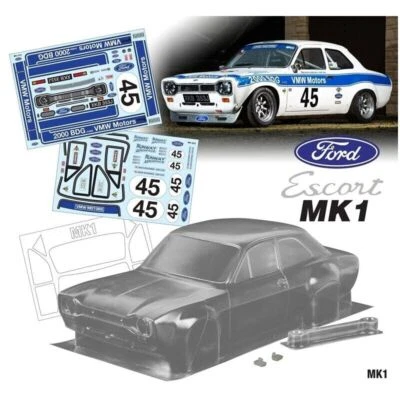 1/10 Onroad Rc Car 190mm Clear Body Shell For Tamiya tt01 tt02 Hpi Ts4 Sprint2 - Image 1 of 2