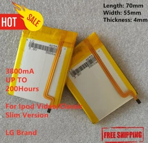 LG 3800mAh Battery for iPod Classic 6th 7th 80GB 120GB 160GB video 5th 30GB thin - Picture 1 of 7
