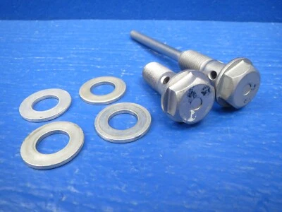 Honda Civic 2010 transmisión enfriador de aceite tubo junta pernos y arandelas fabricante de equipos originales. B54 Foto 1 de 4