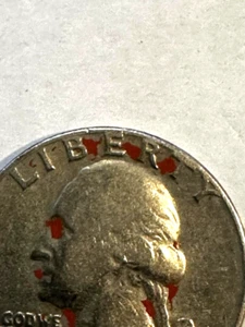 Error Coin Rare 1965 Liberty Washington Quarter No Mint Mark Letters In Rim - Picture 1 of 3
