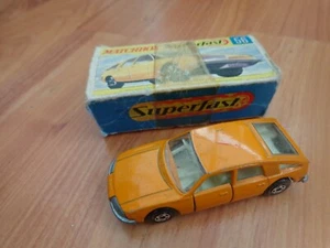 VINTAGE 1960'S MATCHBOX LESNEY SUPERFAST NO.56 BMC 1800 PININFARINA ORANGE BOXED - Picture 1 of 3