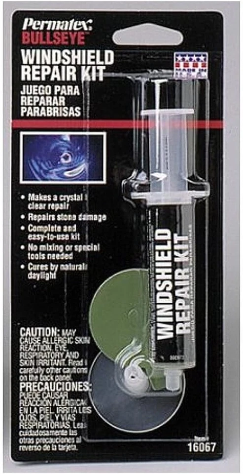 Kit de reparación de parabrisas Permatex 16067 Bullseye, 0,025 oz. Jeringa Foto 1 de 1