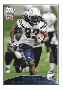 2009 Topps Football Gartrell Johnson Rookie Card Chargers - Picture 1 of 2