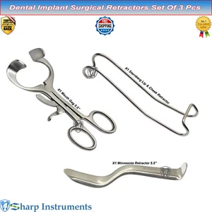 Dental Implant Surgical Retractors Kit Lip & Cheek Minnesota Retractor Mouth Gag - Picture 1 of 4