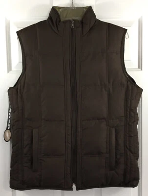 Chaleco acolchado Athletech para mujer pequeño relleno de plumón cremallera completa reversible marrón tostado Foto 1 de 4