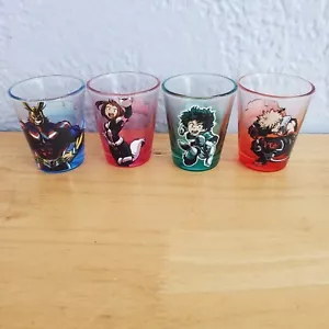 Juego de 4 figuras de acción "My Hero Academia" 2" gafas de chupito - Imagen 1 de 8