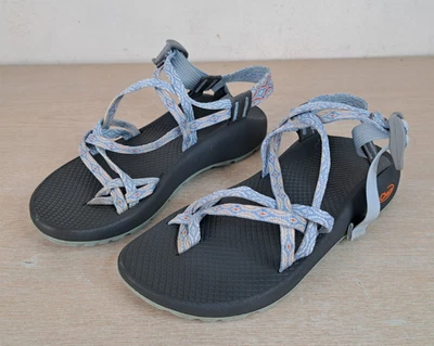 SANDALIAS/ZAPATOS CHACO DOBLE CORREA ZX2, PUNTERA, MUJER TALLA 8, AZUL, SENDERISMO/DEPORTE Foto 1 de 4