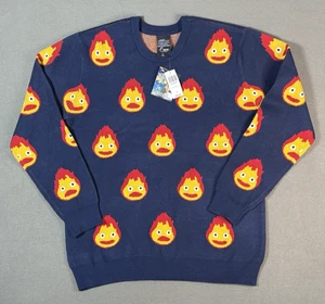 Suéter Howls Moving Castle AOP Studio Ghibli Calcifer Box Almuerzo Talla XL ¡NUEVO CON ETIQUETAS! - Imagen 1 de 10