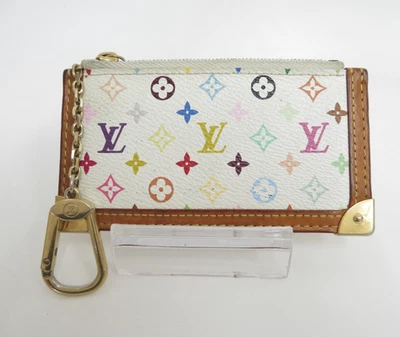 LOUIS VUITTON Monogram Multicolor Coin Purse Key Pochette Cles Wallet S#46146 - Image 1 of 4