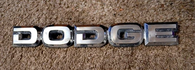 1985-1988 DODGE RAM RAMCHARGER HOOD EMBLEM BADGE METAL USED AUTHENTIC - Image 1 of 4
