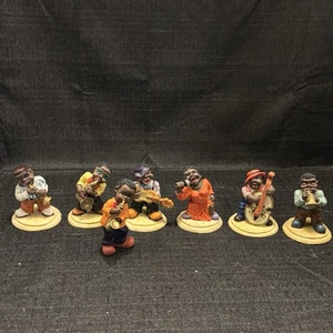 Set mit 7 New Orleans Jazz Musikern Bourbon St Resin Figuren von Unlimited.  6 - Bild 1 von 16