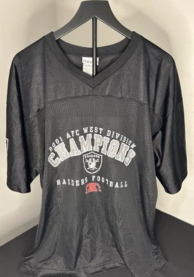 Camiseta de Colección Oakland Raiders Charles Woodson 2001 AFC División Oeste Campeones Foto 1 de 4